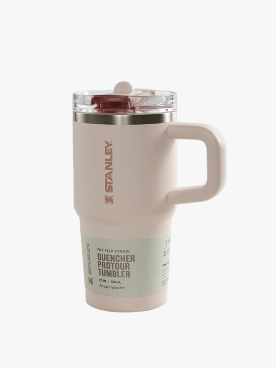 Pink bottle, front view