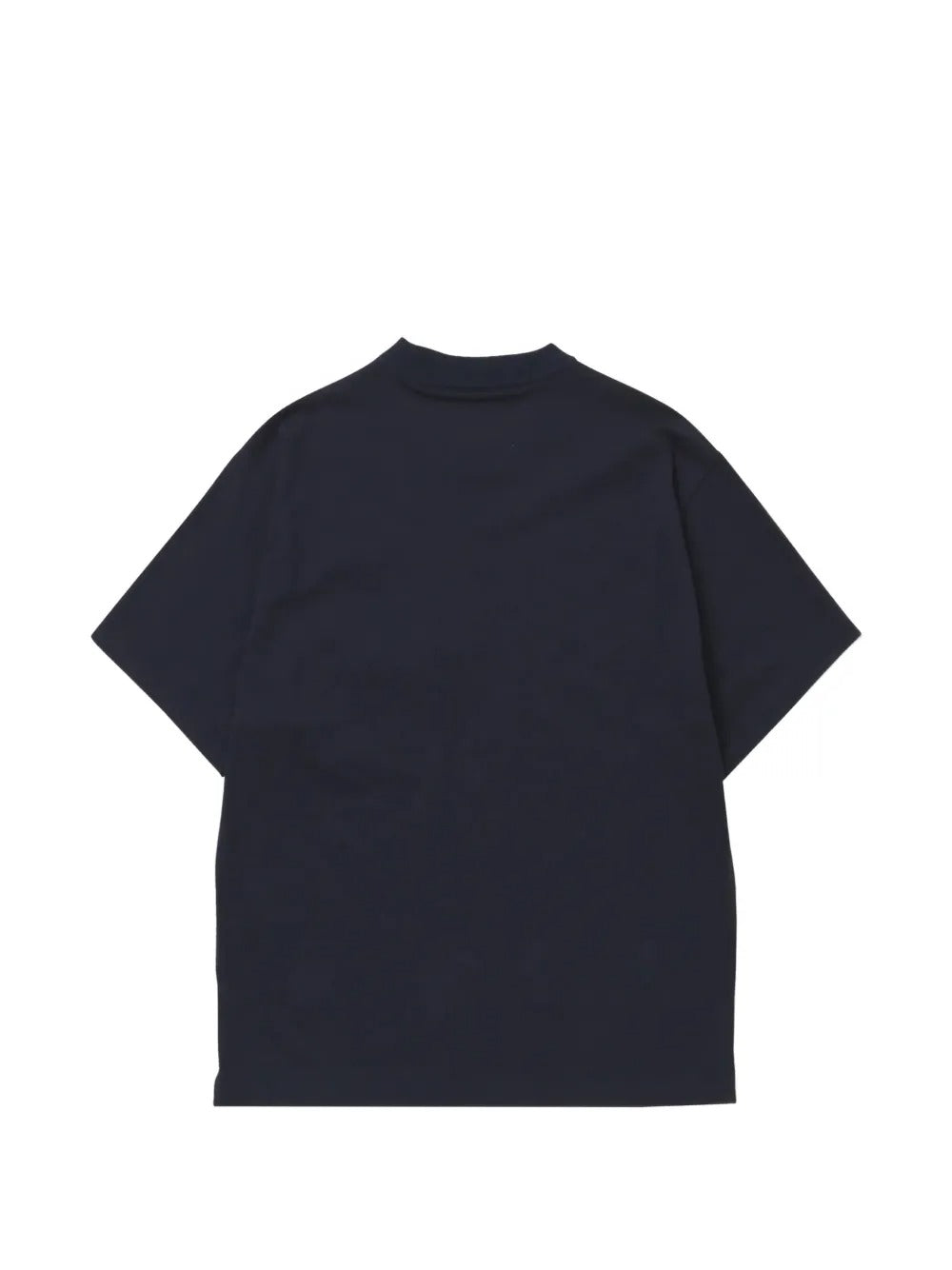 Navy t-shirt, back view