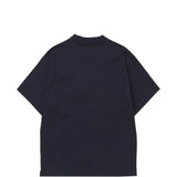 Navy t-shirt, back view