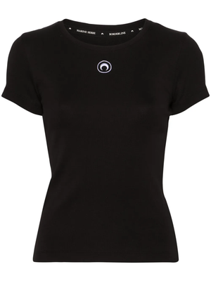 MARINE SERRE - Women Moon Logo Jersey Baby Fit T-Shirt