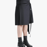 Black skirt worn by a person, showing the cotton fit