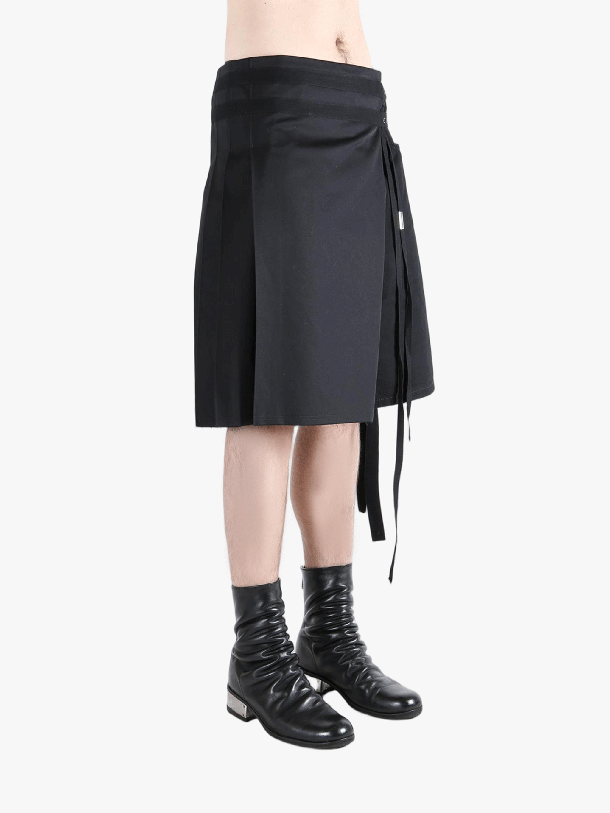 Black skirt worn by a person, showing the cotton fit