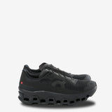 black sneakers, front view