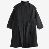 Black coat, front view