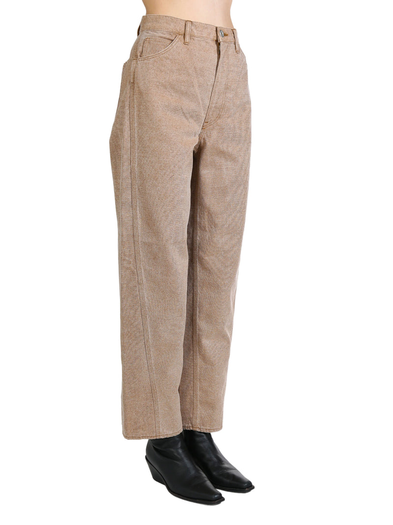 AURALEE - Women Washed Organic Canvas Pants