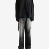 Black coat, full body view