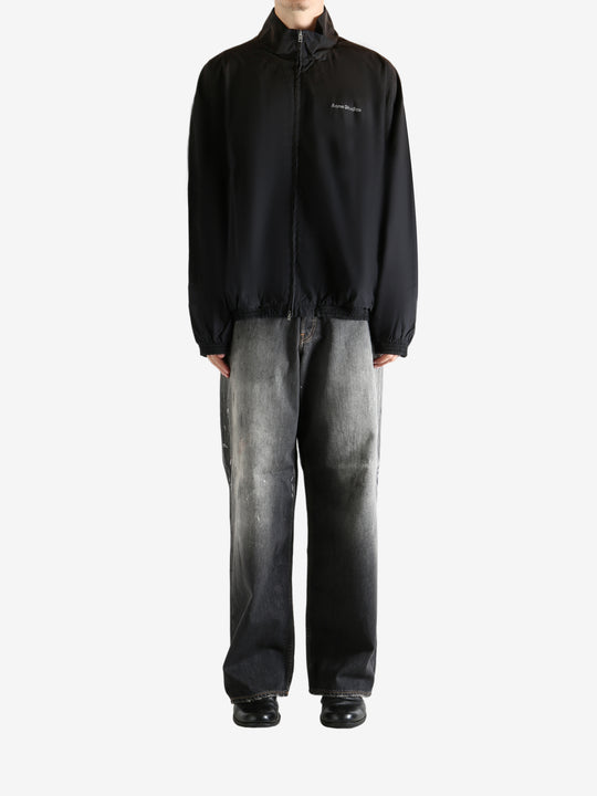 Black coat, full body view