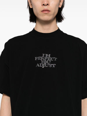 VETEMENTS - Unisex I'M Perfect You Adjust Regular T-shirt