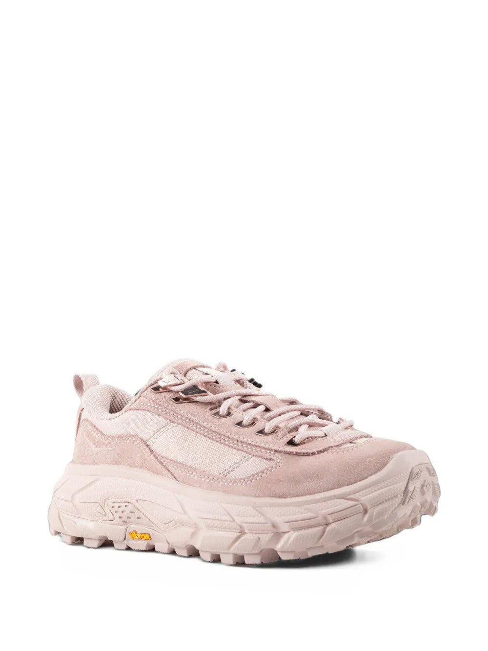 Pink shoes, front view