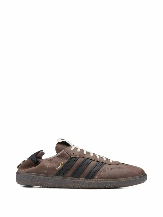 Brown shoes, side view