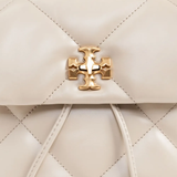 close up of white bags, showing texture of the leather fabric