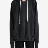 Black hoodie, full body view