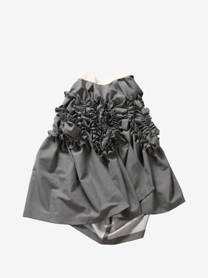 COMME DES GARCONS TAO - Women Drawstring Waist Ruffle Trimmed Skirt