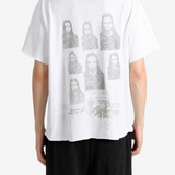 White t-shirt, full body view