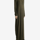 Green dress,full body view