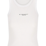 white top, front view