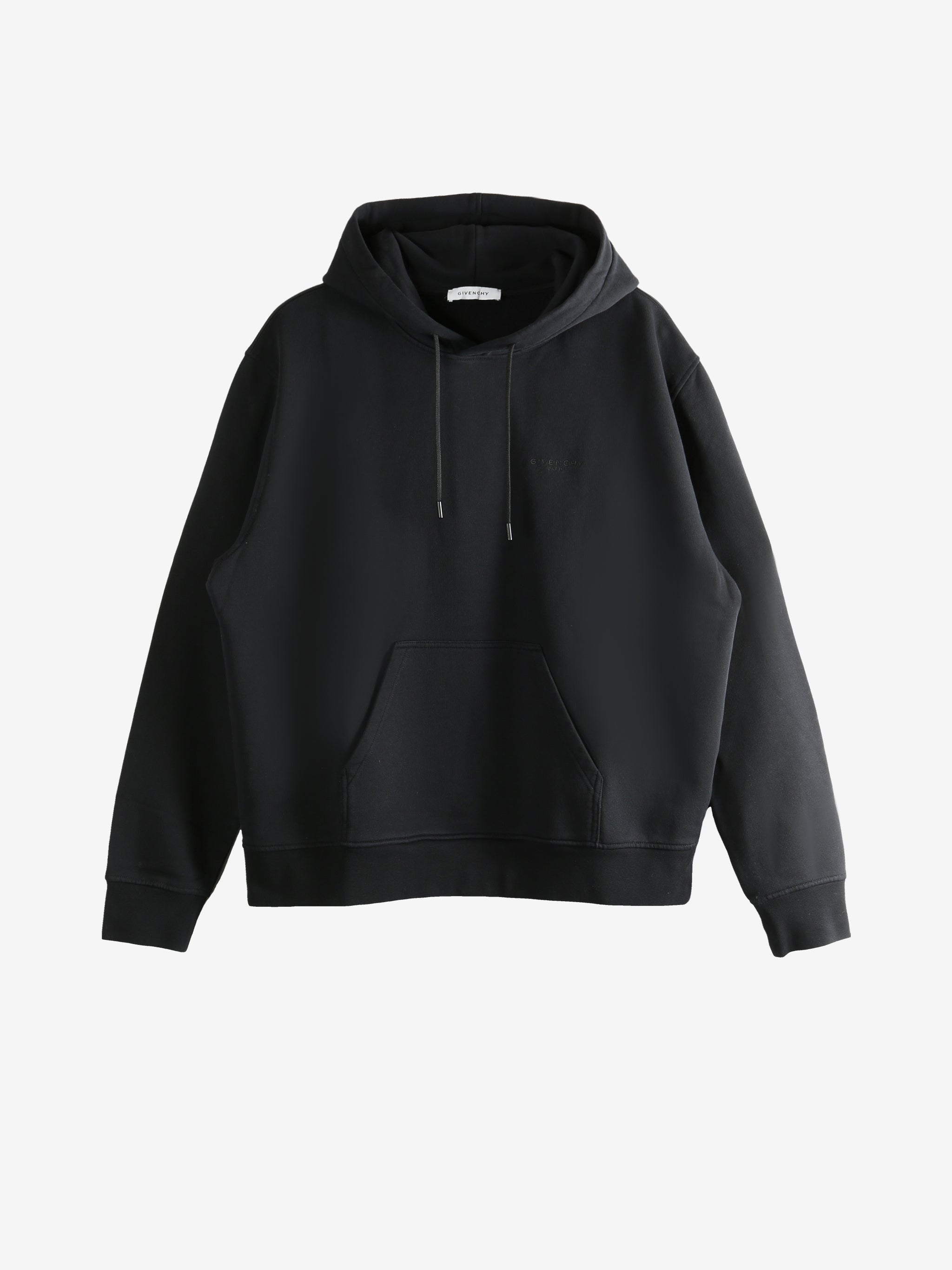 Black hoodie, front view