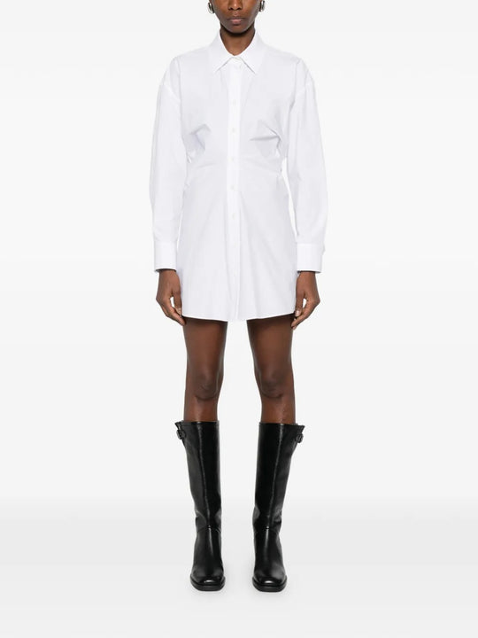 White shirts, full body view