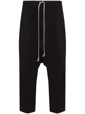 RICK OWENS - Men Drawstring Cropped Pantaloni