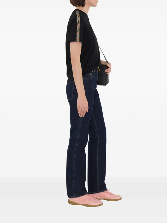 Black t-shirt, front view