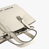 Tan bag, front view
