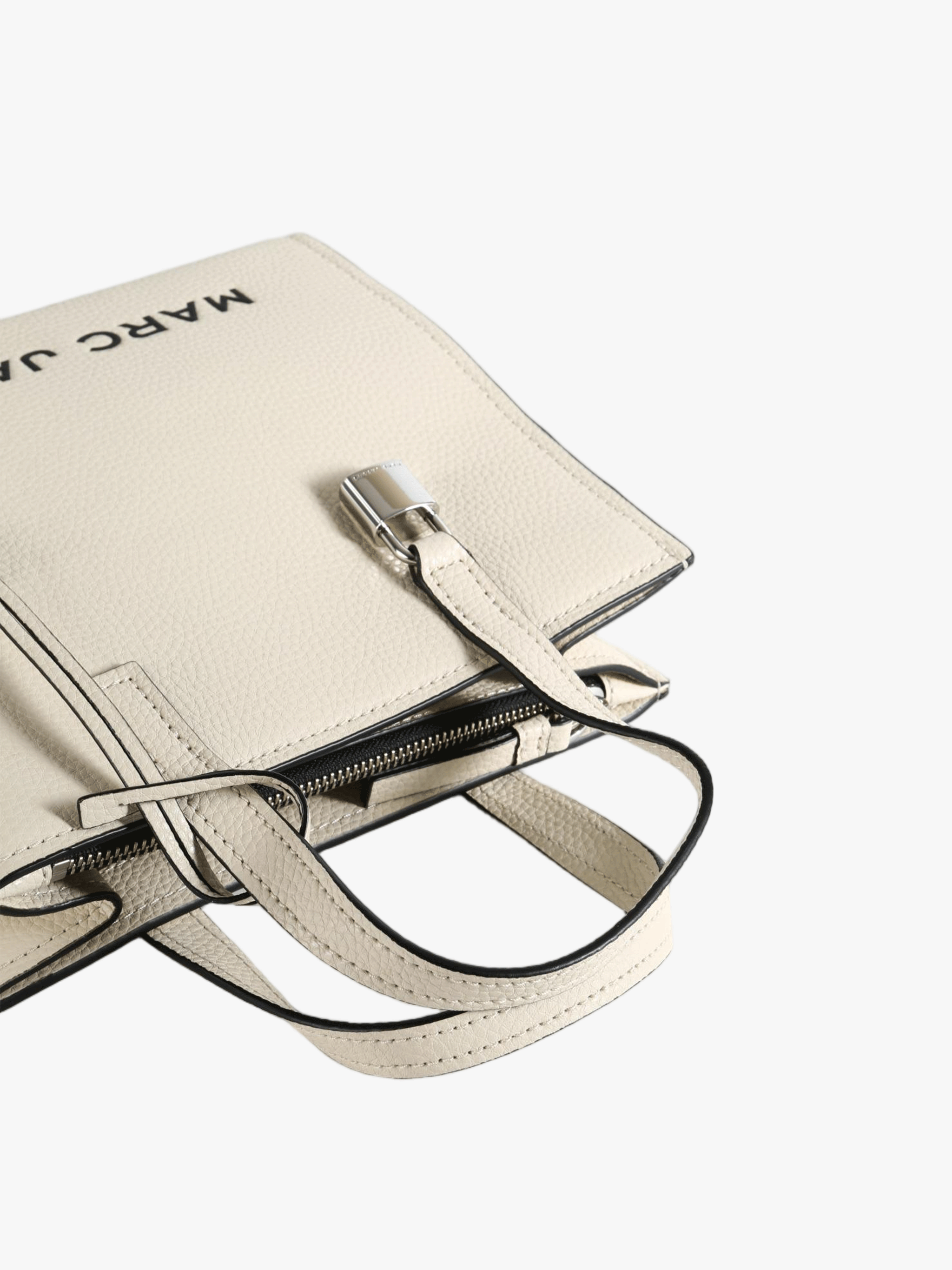Tan bag, front view