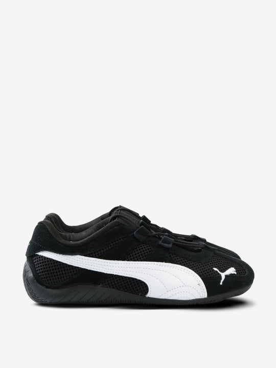 Black sneakers, side view