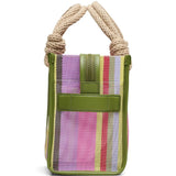 Purple bag, front view