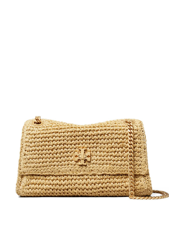 Tan bag, front view