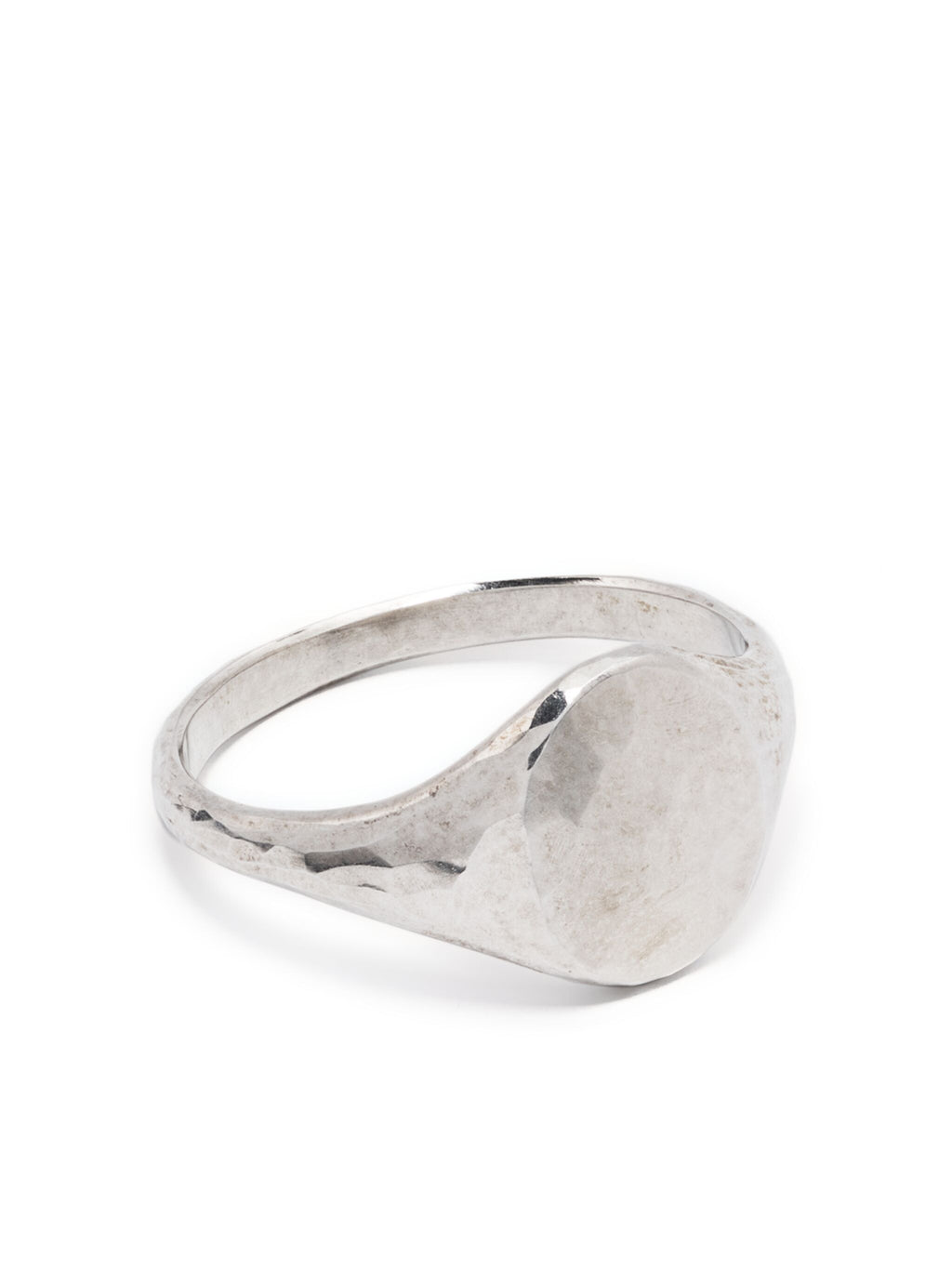 WERKSTATT MUNCHEN - Signet Ring Classic Hammered