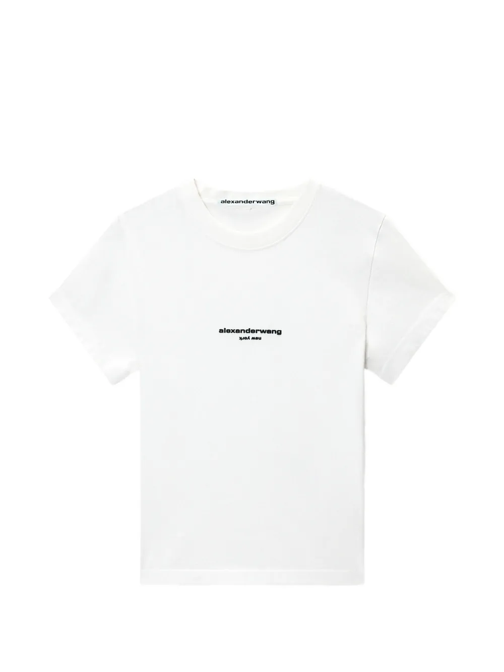 White t-shirt, front view