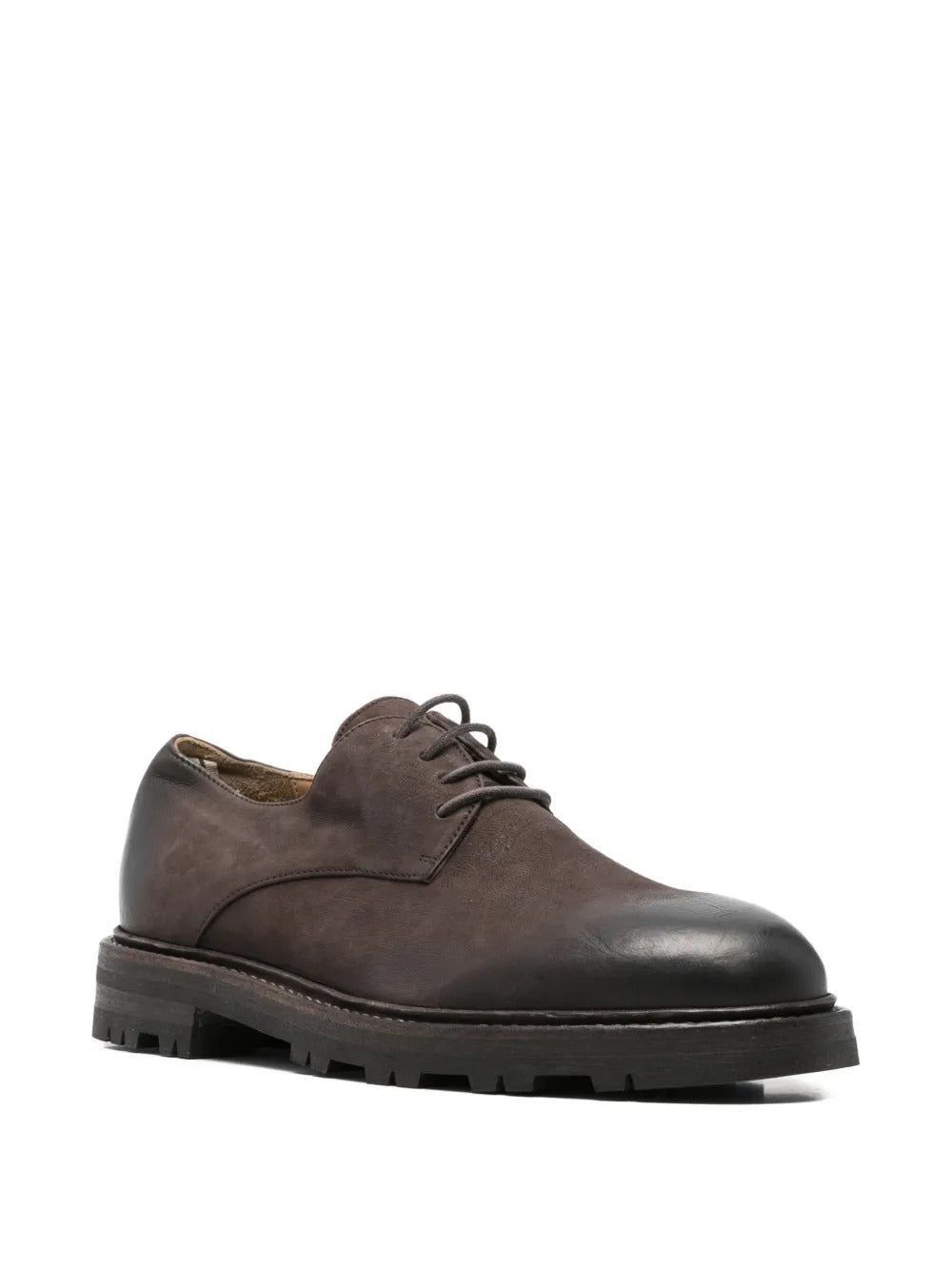 Brown shoes, front view