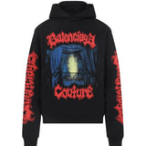 Black hoodie, front view