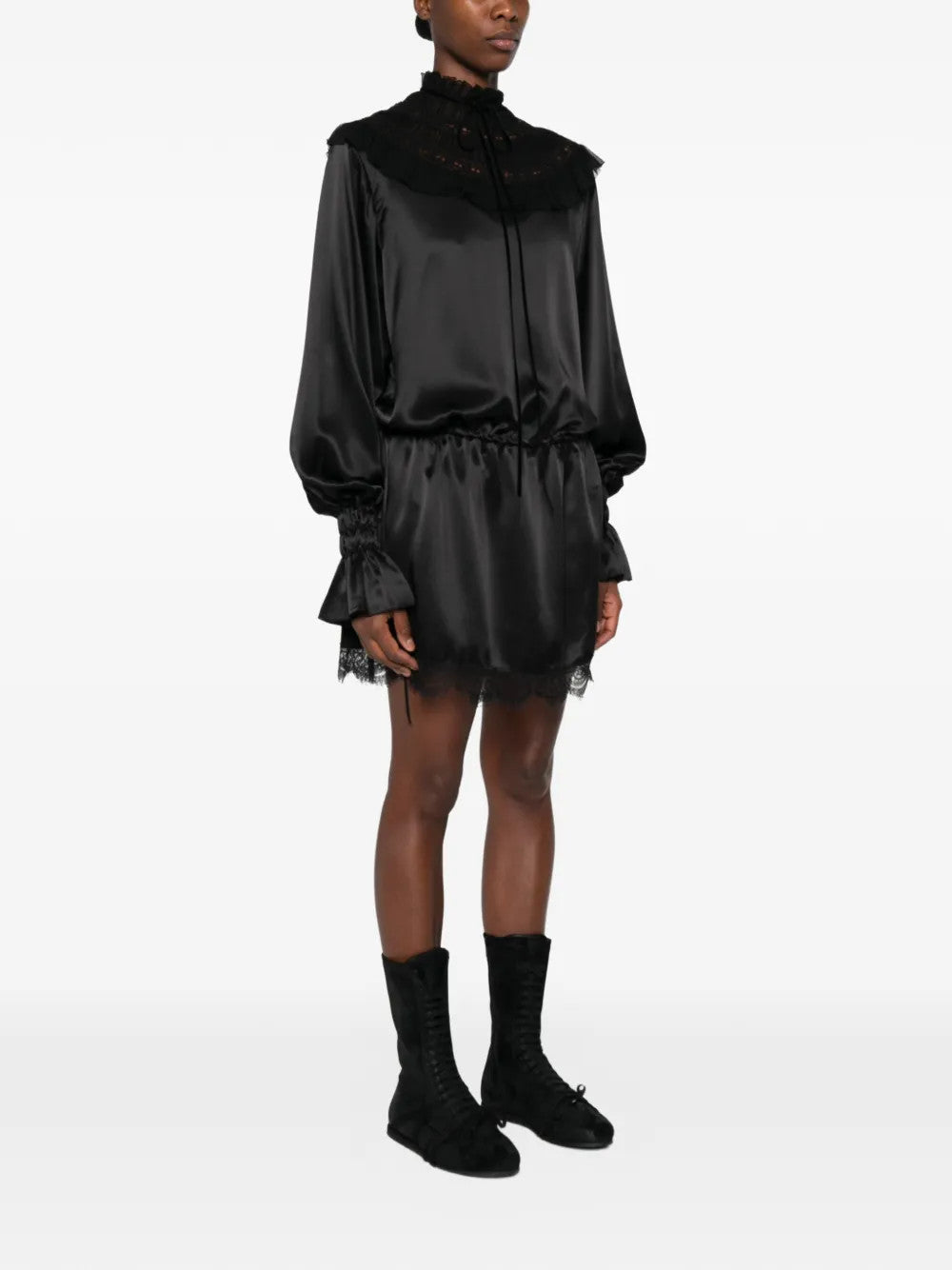 Black dress, full body view