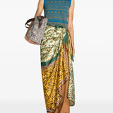 DRIES VAN NOTEN - Men Floral Mixed-Print Scarf