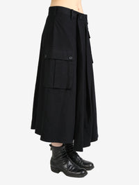 YOHJI YAMAMOTO REGULATION Women Wide Tuck Cargo Skirt
