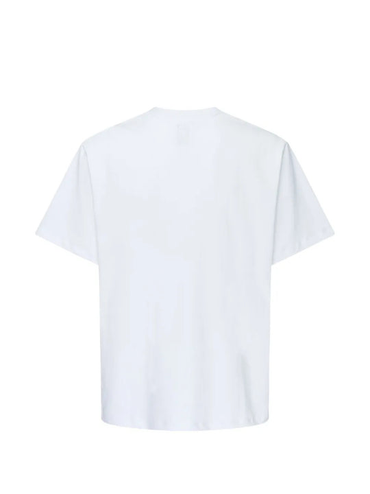 White t-shirt, back view