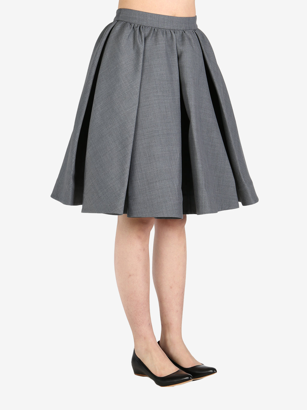 SHUSHU/TONG - Women Silhouette Pleated Skirt