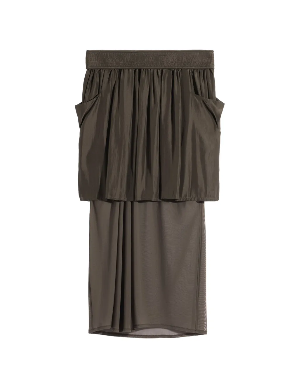 Brown skirt, front view