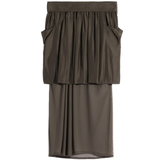 Brown skirt, front view