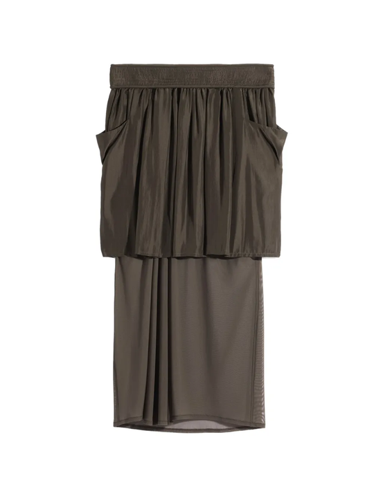 Brown skirt, front view