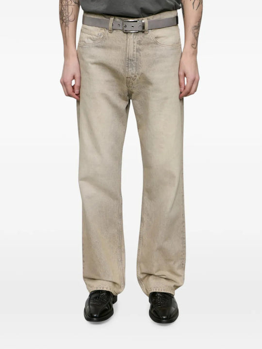Tan pants, full body view