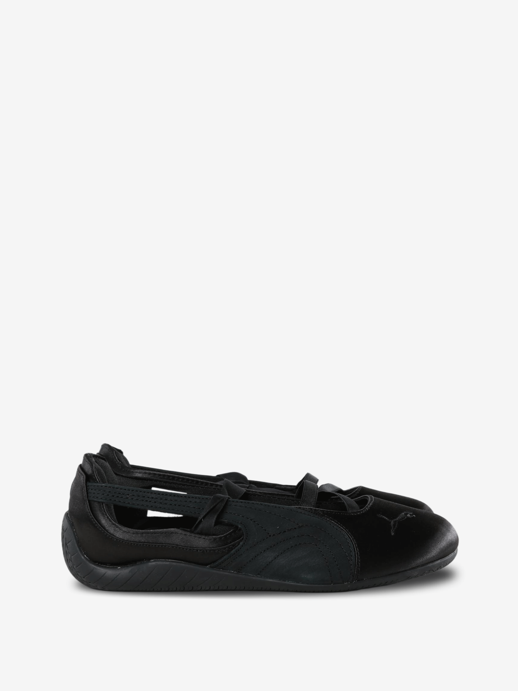 Black flats, side view