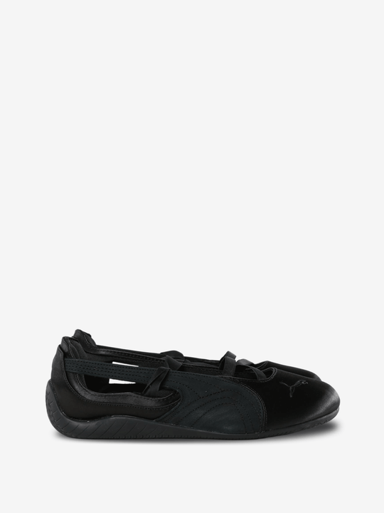 Black flats, side view