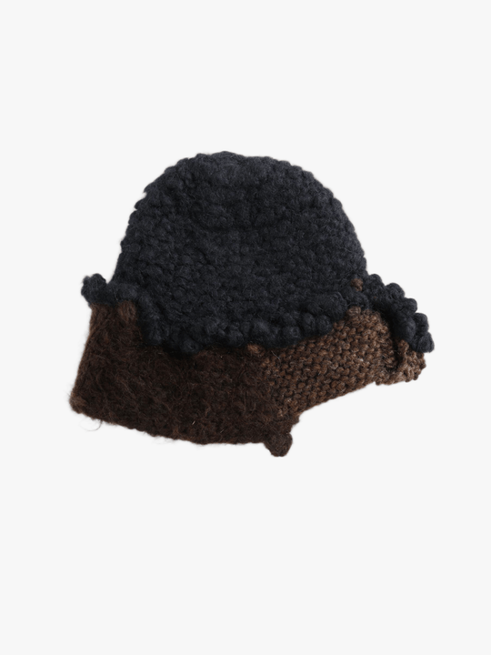 Brown hat, front view