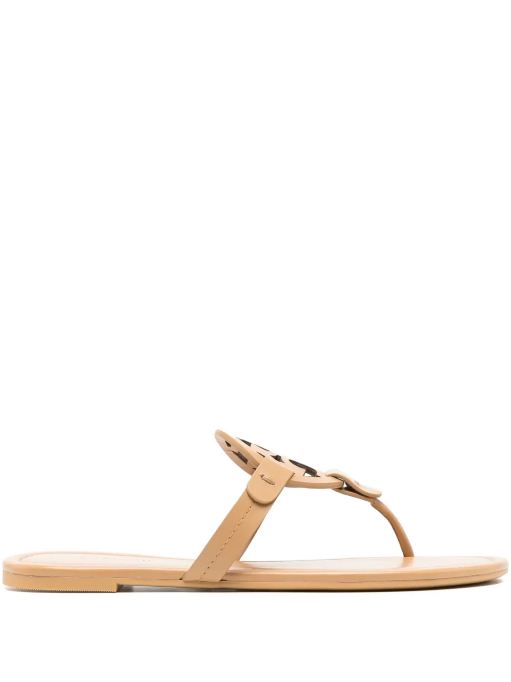 Brown sandals, side view
