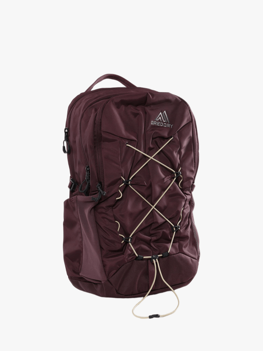 Burgundy bag, front view