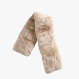 Tan scarf, front view