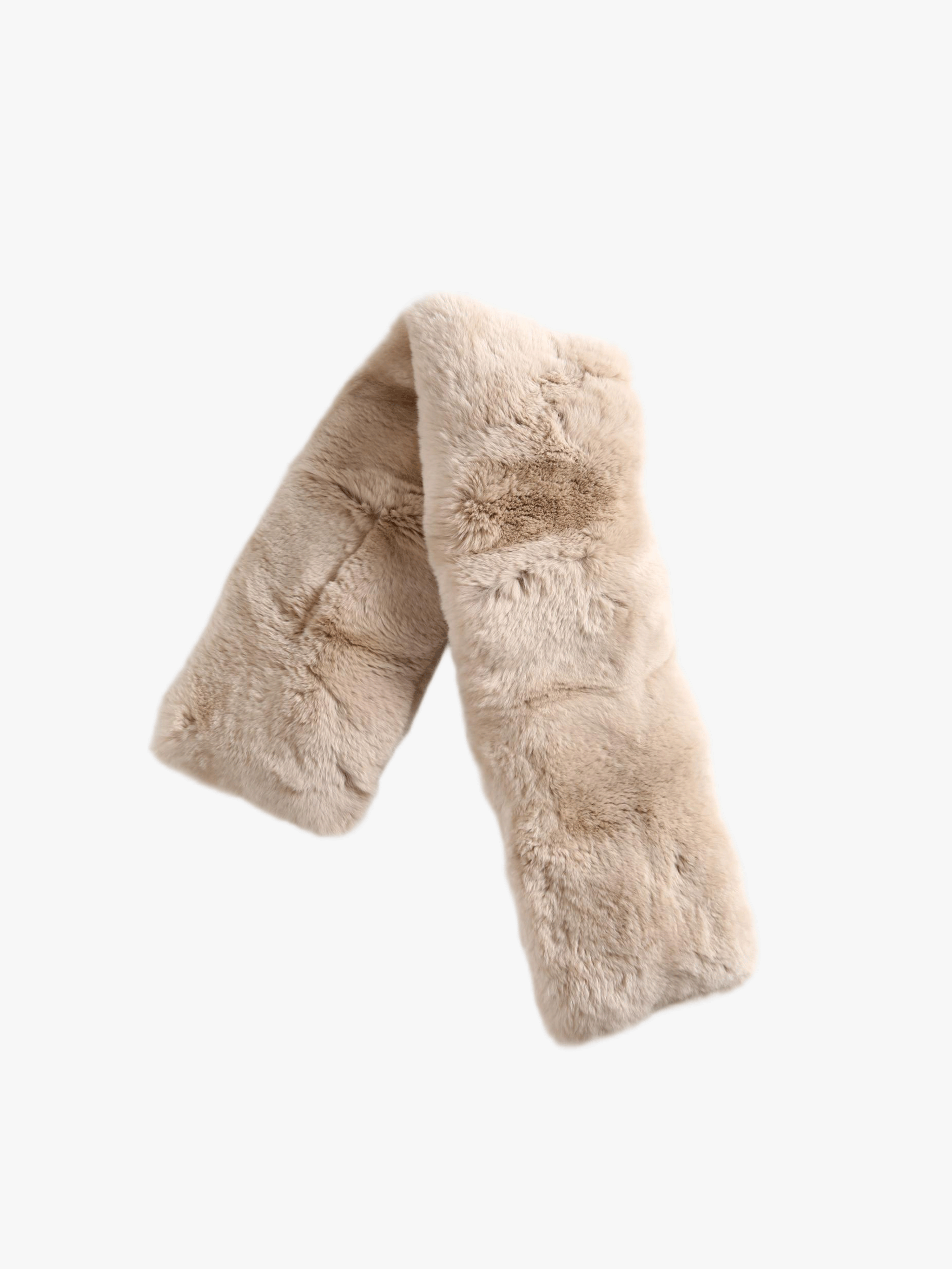 Tan scarf, front view