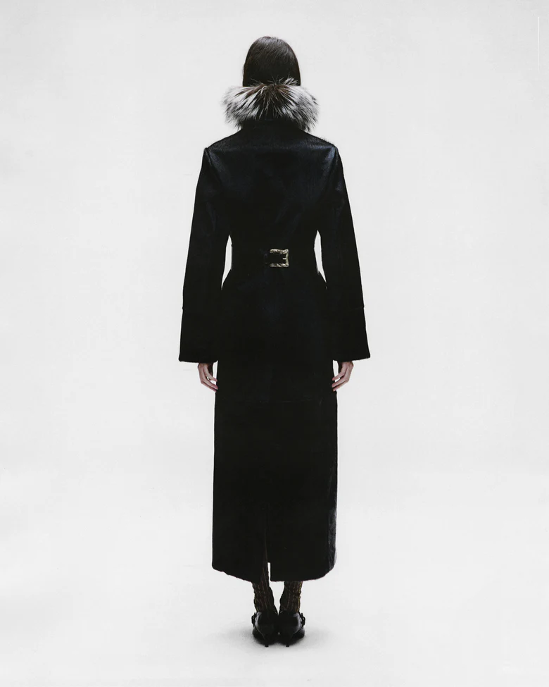 black jacket,full body view